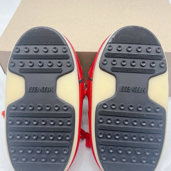 MOON BOOT Full Moon Icon Nylon Mule Red EU 35/ 36 Womens US 5.5 - Picture 12 of 13